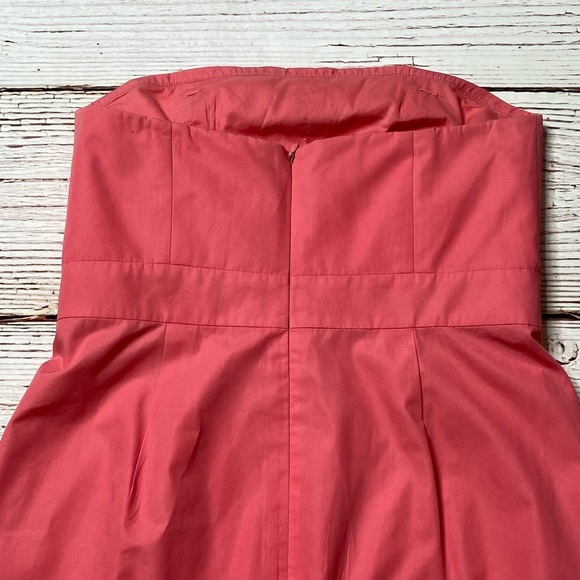 COPY - J. Crew Strawberry Pink Strapless Dress Sz 4 - Picture 9 of 15